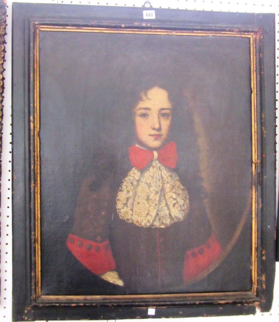 Appraisal: Follower of Jacob Ferdinand Voet Portrait of a young gentleman