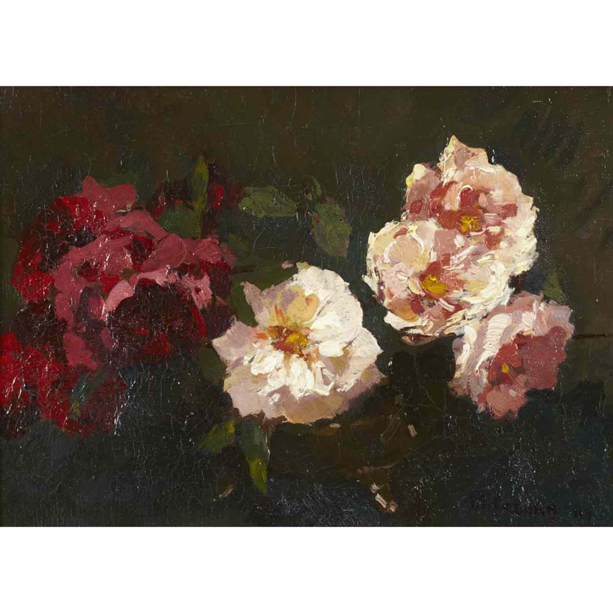 Appraisal: FREDERICK SIMPSON COBURN R C A STILL LIFE OF ROSES