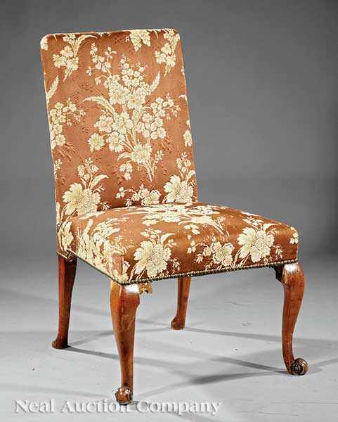 Appraisal: A George III Carved Walnut Side Chair mid- th c