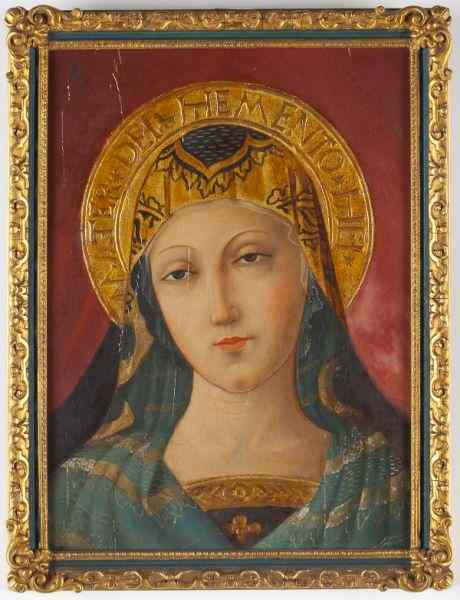 Appraisal: Italian Icon of Madonna early th centuryoil on panel the