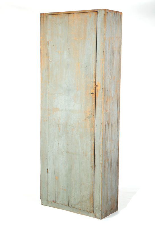 Appraisal: COUNTRY CUPBOARD American th century pine Nailed construction board and