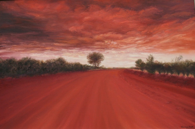 Appraisal: Howard Scott - The Red Centre oil on board signed