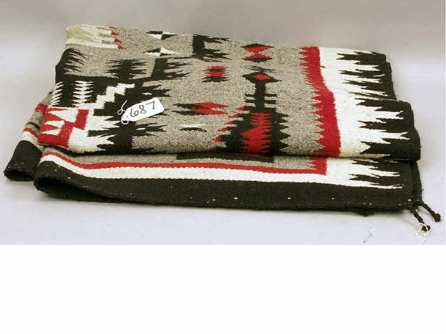 Appraisal: Classic Navajo Storm Pattern Textile weaving measures x inches Estimate