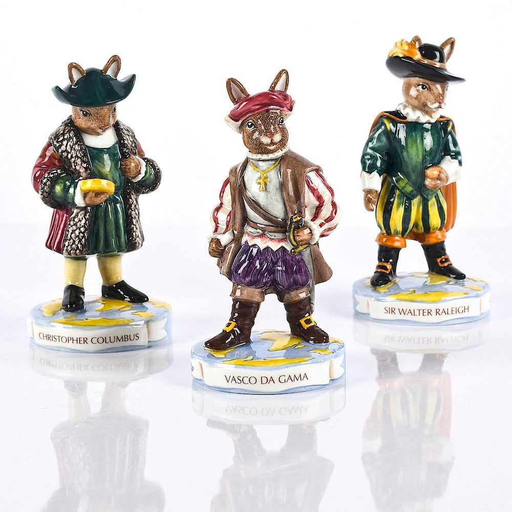 Appraisal: SET OF ROYAL DOULTON EXPLORER BUNNYKINS European pioneers limited edition