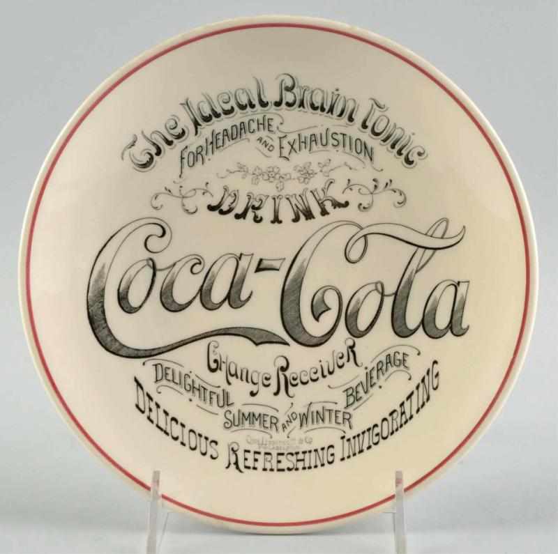 Appraisal: Ceramic Coca-Cola Change Receiver Description Deeply concaved Decoration and design