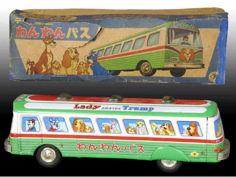 Appraisal: Tin Walt Disney Lady the Tramp Bus Toy with Orig