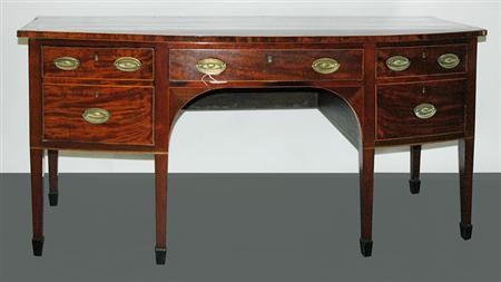 Appraisal: George III Inlaid Mahogany Sideboard Estimate -