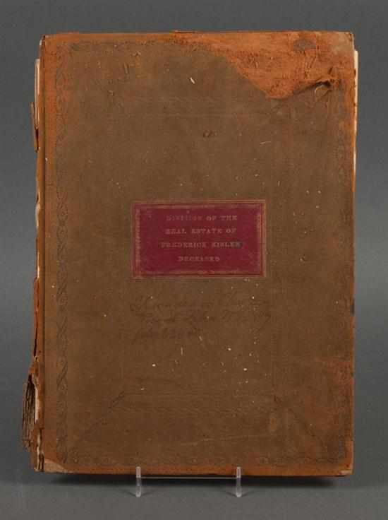 Appraisal: Baltimore Real Estate The original manuscript appraisal book for the