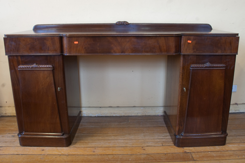 Appraisal: PERIOD MAHOGANY FITTED SIDEBOARD