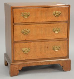 Appraisal: Custom diminutive three drawer chest signed ht in wd in