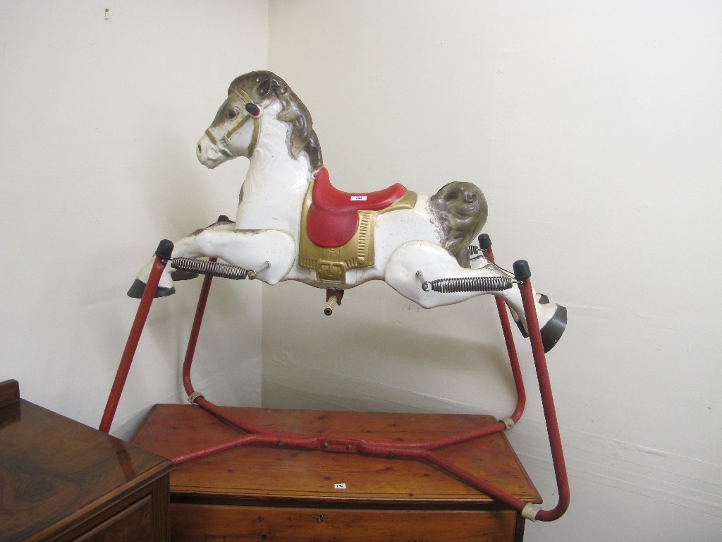 Appraisal: Child's rocking horse on frame