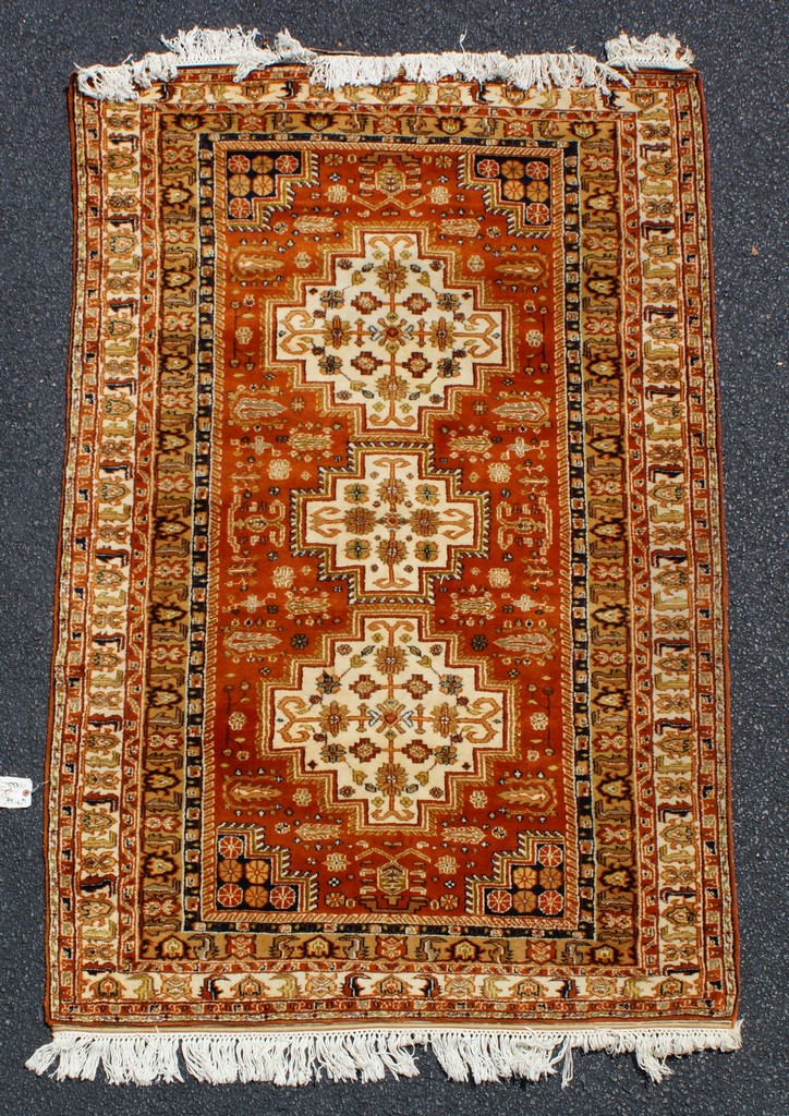 Appraisal: Turkish throw rug x