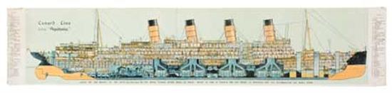 Appraisal: CUNARD LINE Aquitania Cunard Line R M S Aquitania Large