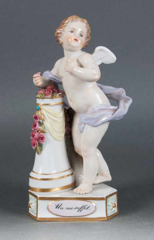 Appraisal: Meissen porcelain cupid figure late th early th century modeled