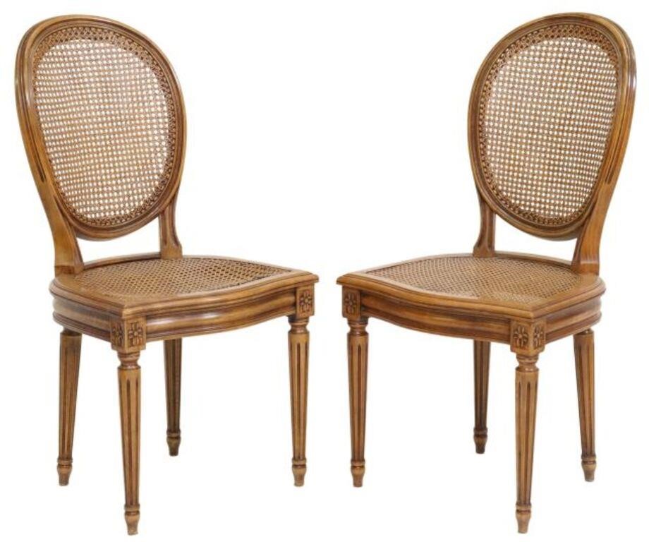 Appraisal: lot of French Louis XVI style dining chairs th c