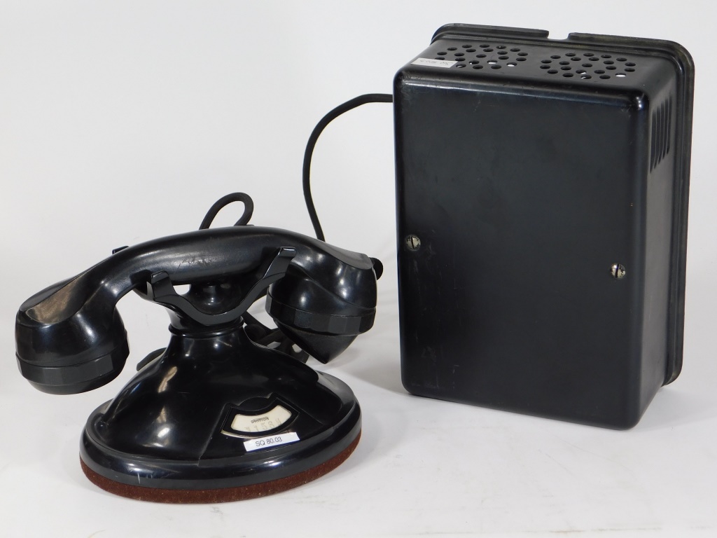 Appraisal: STROMBERG-CARLSON OFFICE TELEPHONE BELL BOX United States Early th CenturyBlack