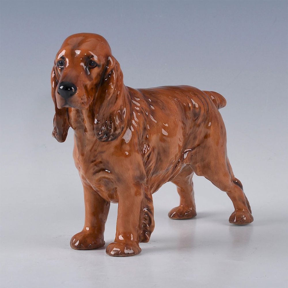 Appraisal: ROYAL DOULTON ANIMAL FIGURINE COCKER SPANIEL HN Brown male spaniel