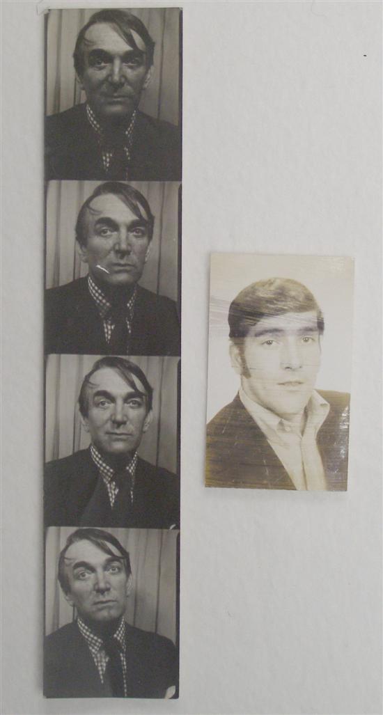 Appraisal: Francis Bacon working documents Photo booth black and white strip