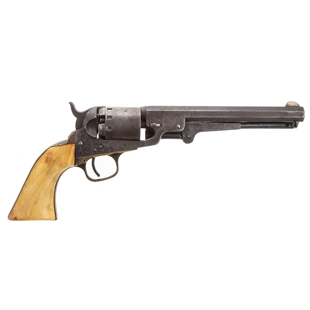 Appraisal: Manhattan Navy Series III Percussion Revolver octagonal barrel Wonderful factory