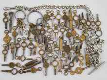 Appraisal: A box containing approx sixty watch keys together with a