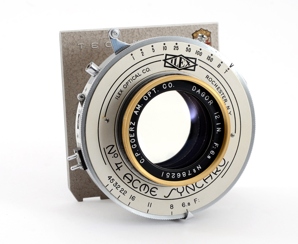 Appraisal: C P GOERZ '' F GOLD RIM DAGOR LARGE FORMAT