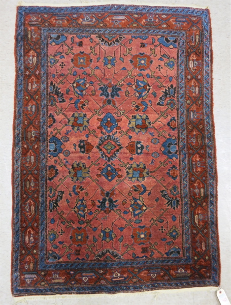 Appraisal: SEMI-ANTIQUE PERSIAN AREA RUG Hamadan villages region northwestern Iran Herati