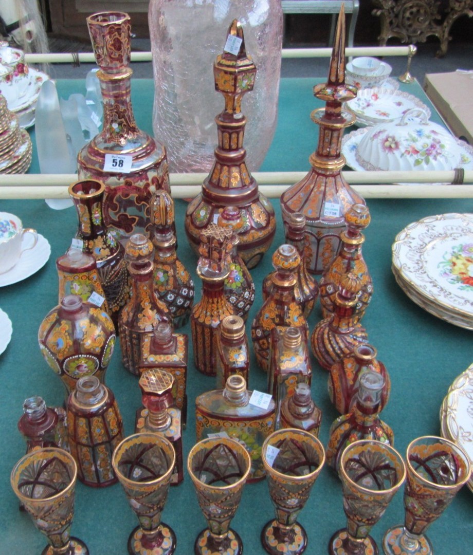 Appraisal: A group of Continental glass mostly th century each piece