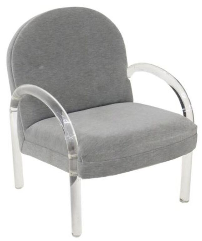 Appraisal: Modern waterfall armchair attributed to the Pace Collection in the