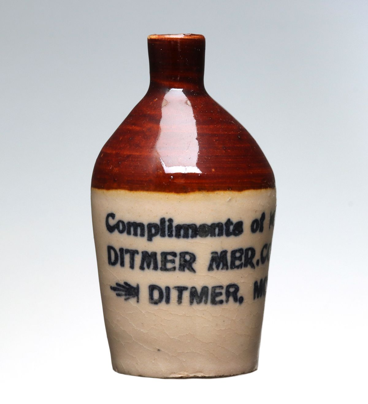 Appraisal: DITMER MISSOURI STONEWARE MINI JUG