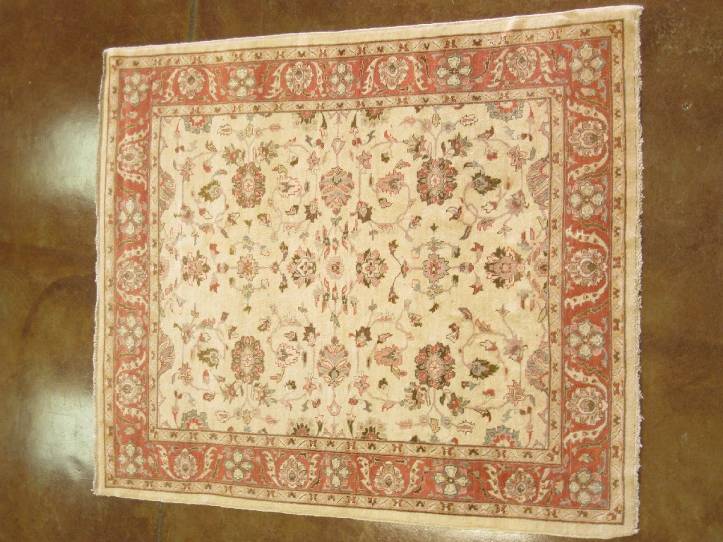 Appraisal: A th Century Afghan Ziegler Carpet