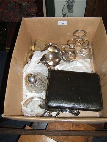 Appraisal: A quantity of silver and plate including a Georgian Irish