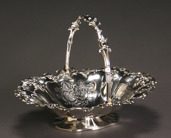 Appraisal: Victorian Silver Plate Cake Basket Late th-Early th Century Having