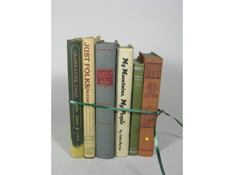 Appraisal: Six Books Relating to North Carolina as follows Parris John