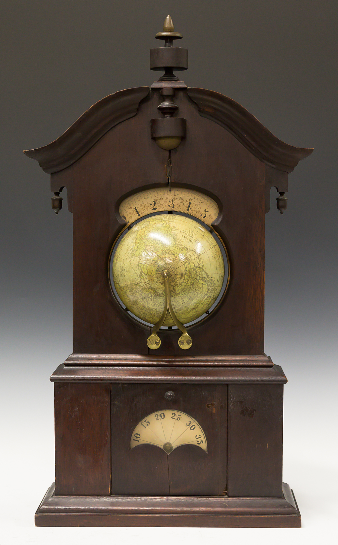 Appraisal: T R Timby Globe Shelf Clock Baldwinsville NY Walnut case