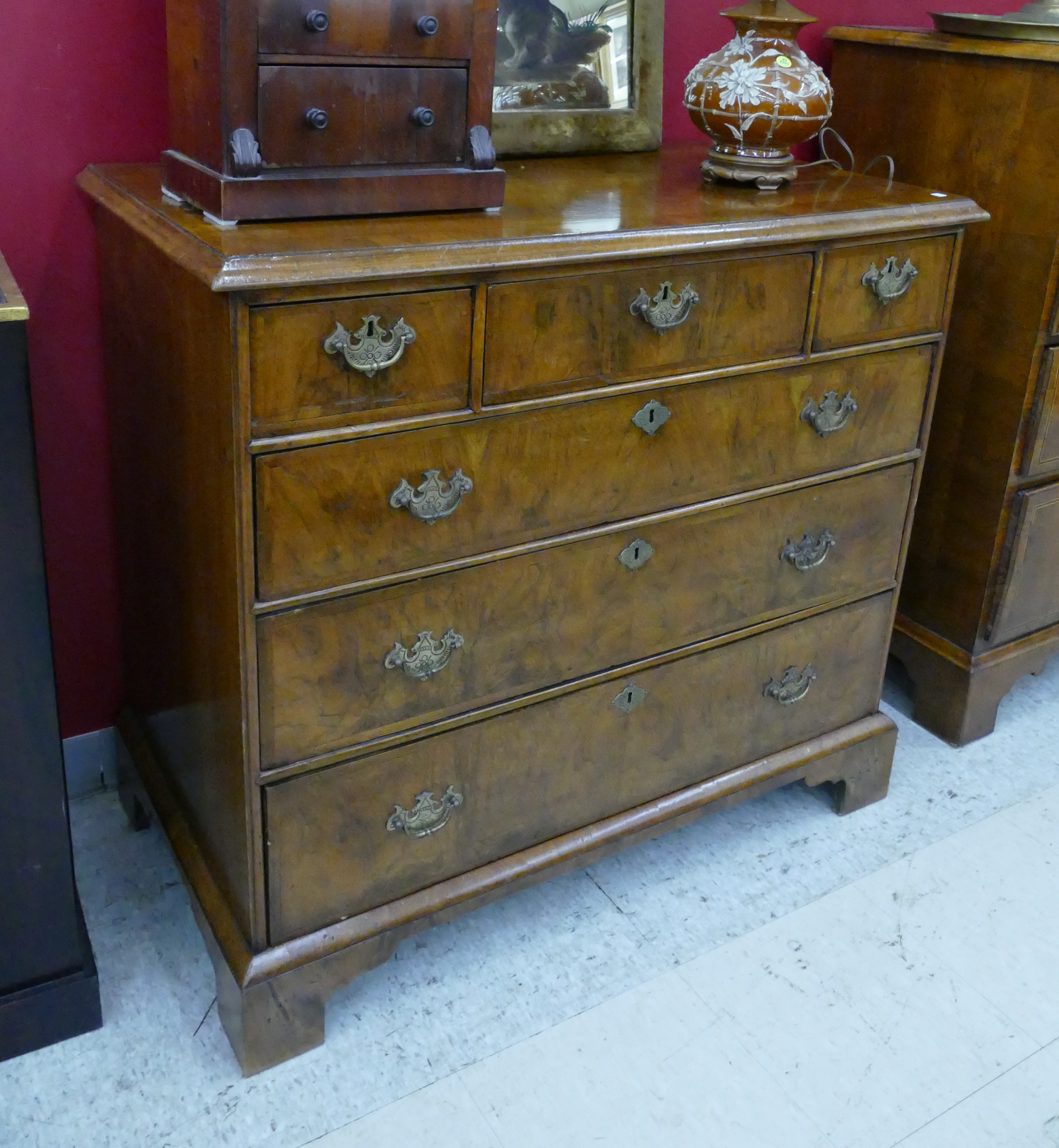 Appraisal: English th Century Chippendale Dresser Chest- x x ''