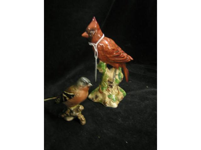 Appraisal: Beswick Bird Figurines cardinal and chaffinch b