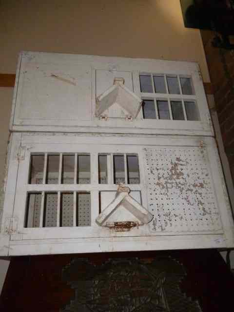 Appraisal: TWO WHITE PAINTED PIGEON OR DOVE BOXES together with a