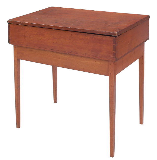 Appraisal: Shaker writing desk in cherry old refinish w x d