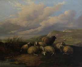 Appraisal: Manner of Thomas Sidney Cooper English - Untitled oil on