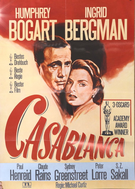 Appraisal: CASABLANCA United Artists R- s romance starring Humphrey Bogart and