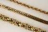 Appraisal: JEWELRY LOT - Three K gold chain necklaces a rope