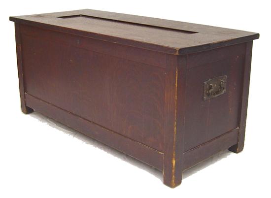 Appraisal: Gustav Stickley cedar-lined bride's chest - paper label on underside