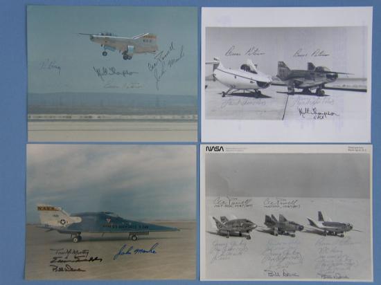 Appraisal: Multi-signed Lifting Body Photos A set of two color and