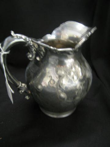 Appraisal: Victorian Silverplate Water Pitcher by Poole