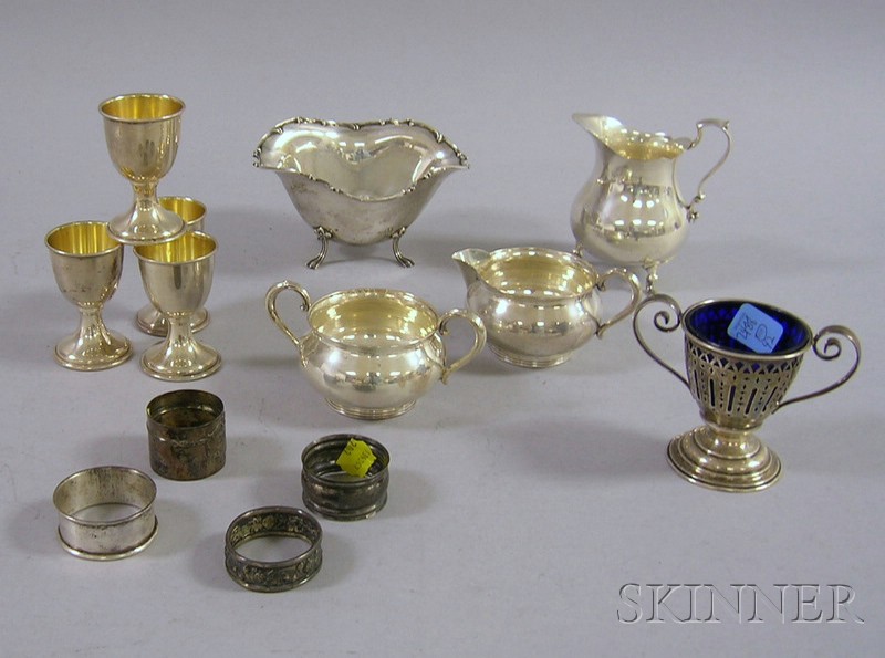 Appraisal: Twelve Pieces of Sterling Silver and Silver Plated Hollowware a