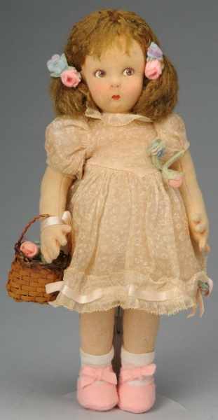 Appraisal: Sweet Lenci Girl with Round Face Description Italy Ca s