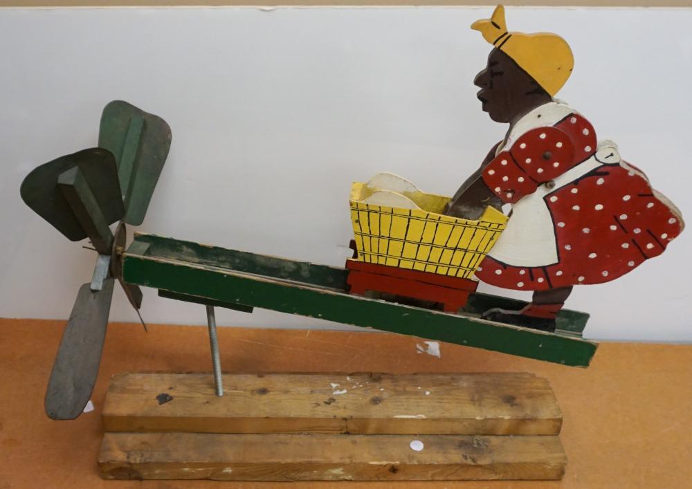 Appraisal: Painted Wood and Metal Whirligig x in x cm