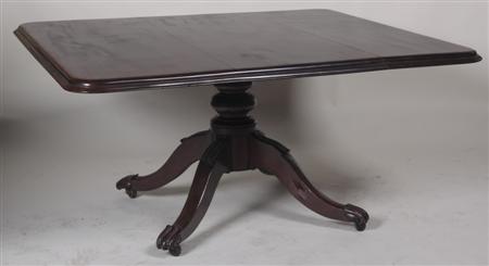 Appraisal: A th century mahogany breakfast table the moulded rectangular top