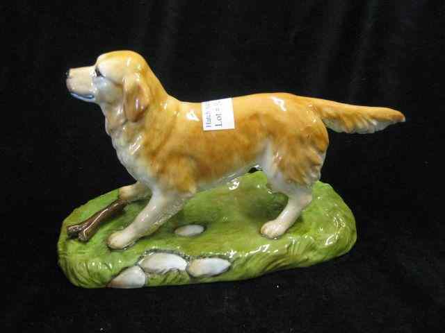 Appraisal: Royal Stratford Porcelain Dog Figurine ''tall ''long excellent