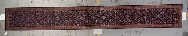 Appraisal: An Indo-Sarouk runner India late th century size approximately ft